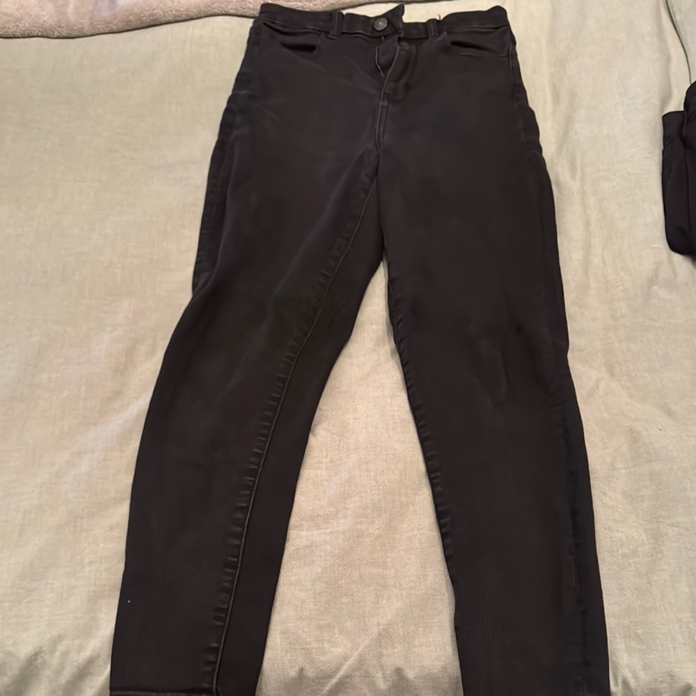 Black High-Waisted Pants